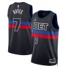 NBA Detroit Pistons Trikot Killian Hayes 7 Jordan 2022-23 Statement Edition Schwarz Swingman - Herren